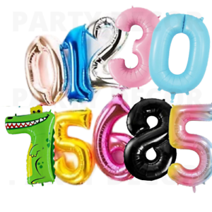 Foil Balloons Numbers  32 Colours