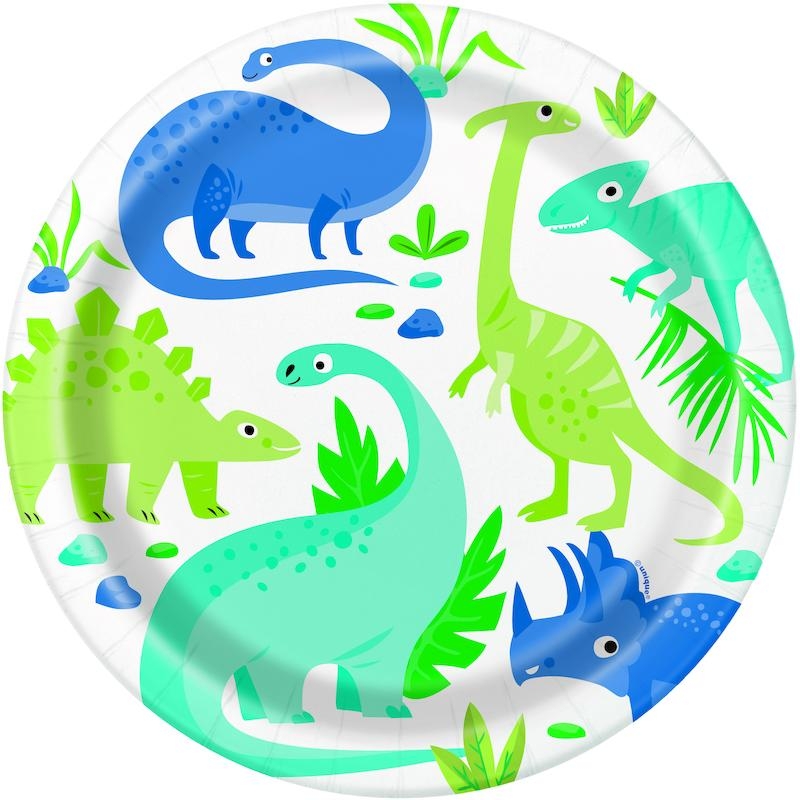 Blue and Green Dinosaur Party