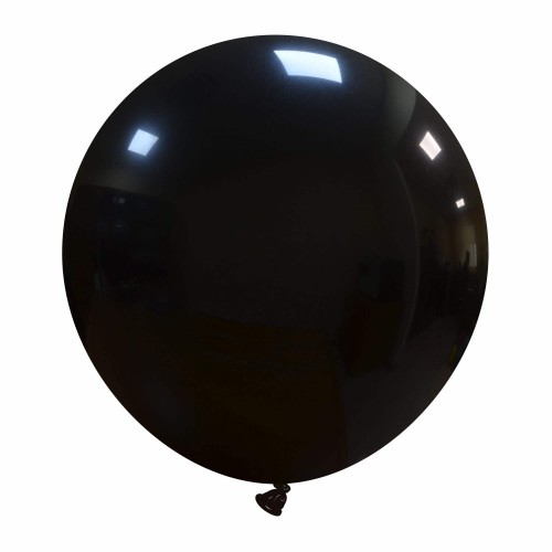Black Superior 19" Latex Balloon 25Ct