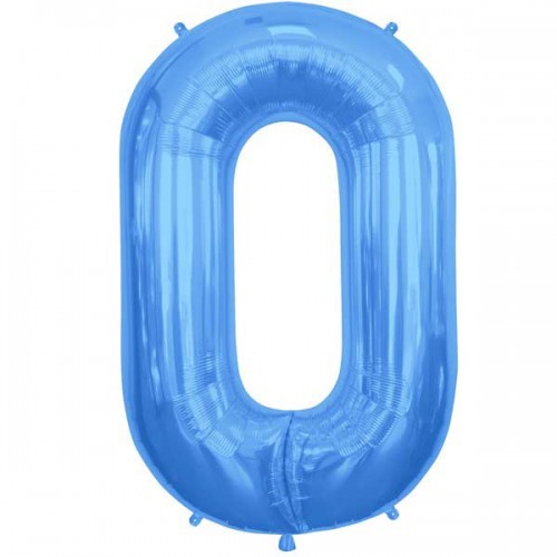 Blue Letter O Shape 34" Foil Balloon 
