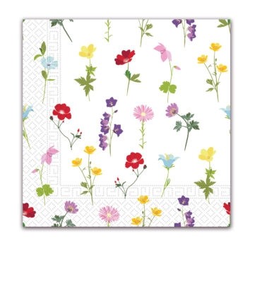 Flowers Field 3-ply Paper Napkins 33X33cm 20ct