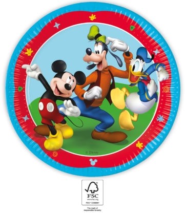 Mickey Rock the House 9'' Plates 8ct