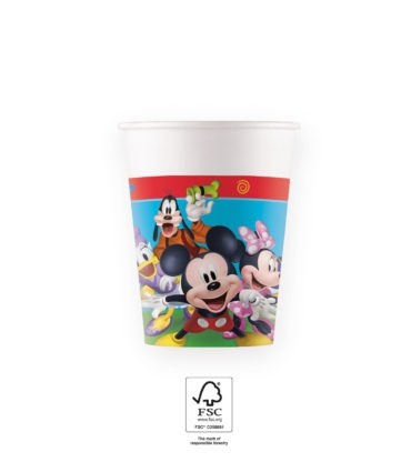 Mickey Rock the House Paper Cups 200ml 8ct