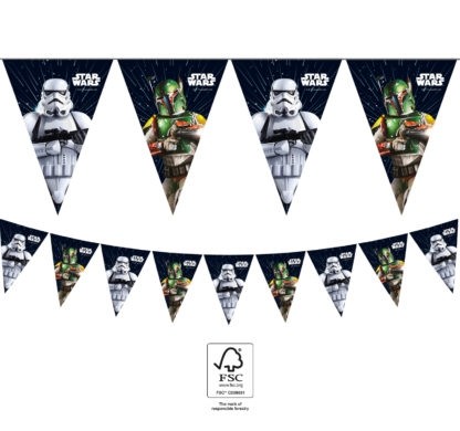Star Wars Galaxy Paper Flag Banner 1ct
