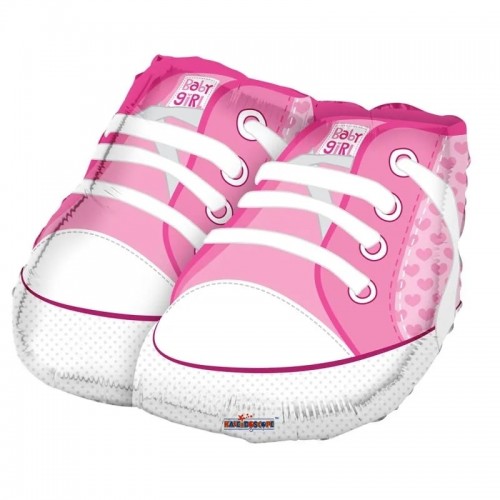 Baby Shoes Pink Shape 18" Foil Ballon (Packed)