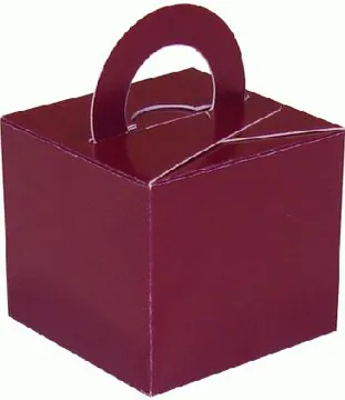 Balloon/Gift Box Burgundy x 10pcs