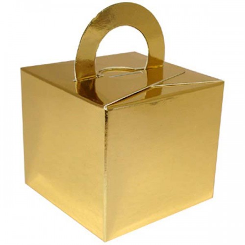 Metallic Gold Balloon Weight / Gift Box 10CT