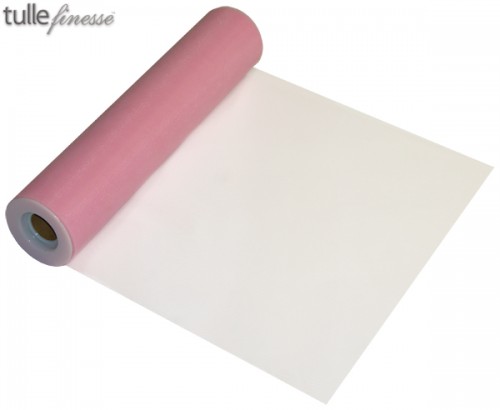 Tulle Finesse 12'' x 25yards Light Pink