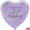 Congratulations On Your Engagement - 18" foil balloon