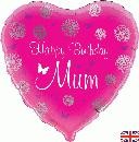 Happy Birthday Mum - 18" foil balloon
