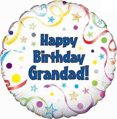 Happy Birthday Grandad - 18" Foil Balloon
