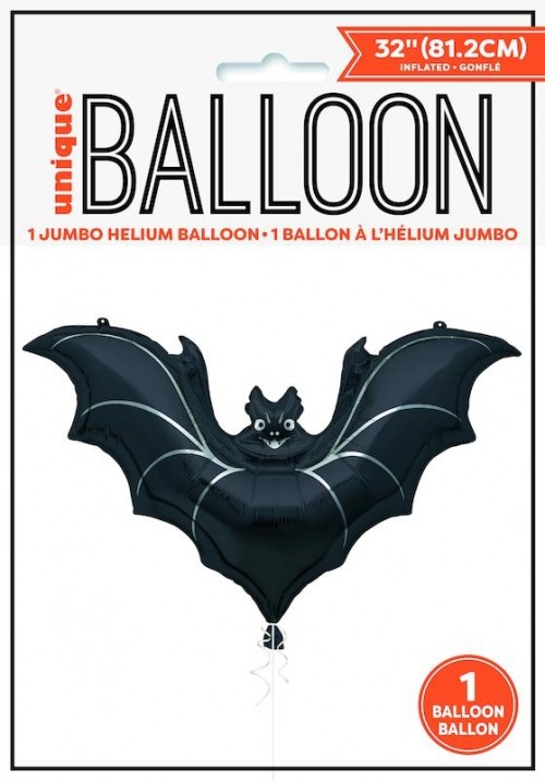 Black Bat 32" Supershape Foil Balloon