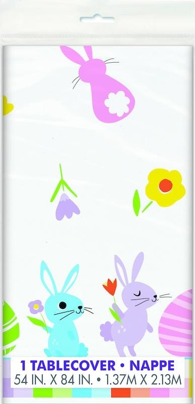 Colourful Easter Gingham Tablecover 1ct