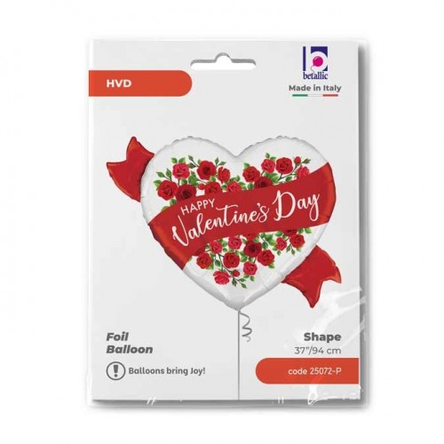 Red Roses Valentine 37" Supershape Foil Balloon