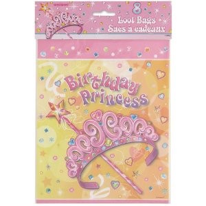 Princess Party Loot Bags 8CT