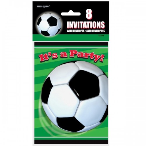3-D Soccer Invitations 8 CT.