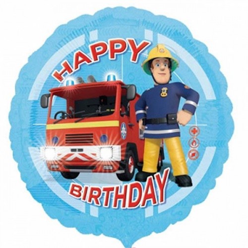 Fireman Sam Happy Birthday 18" Foil Balloon
