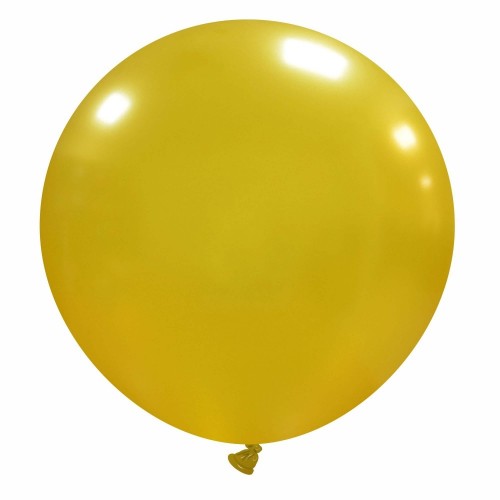 32" Gold Metallic Latex Balloon 1ct