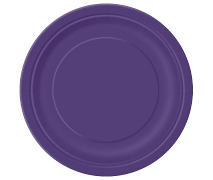 Deep Purple 9'' Round Plates 16 CT.