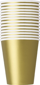 Gold 9 OZ Cups 14 CT.