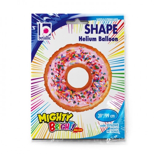 Mighty Pic Donut 39" Supershape Foil Balloon