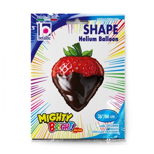 Mighty Chocolate Strawberry 26" Foil Balloon