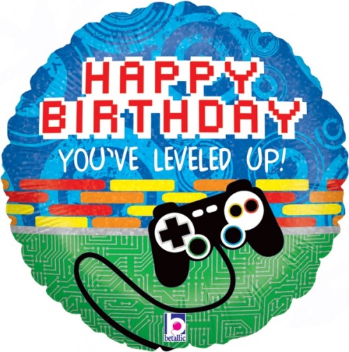 Happy Birthday Gamer 18" Foil Balloon