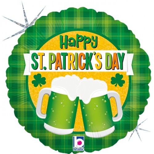 St. Patrick's Day Green Beer18" Foil Balloon