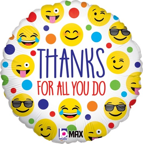 Thanks For All You Do - 18" Foil Balloon