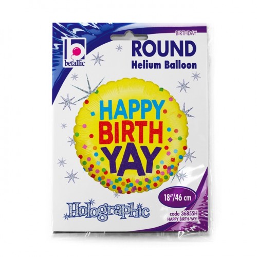 Happy Birth-YAY! 18" Foil Balloon