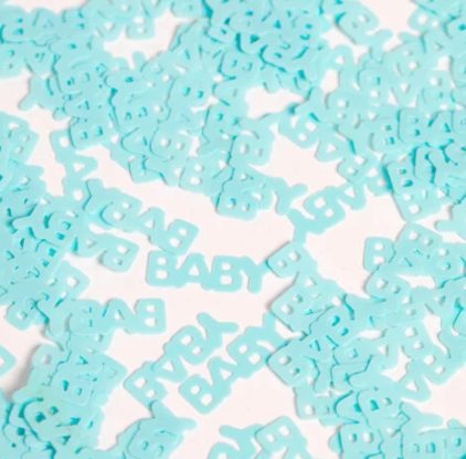 Table Confetti Blue Text BABY – 14 Grams