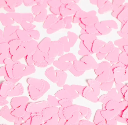 Table Confetti Pink Baby Feet – 14 Grams