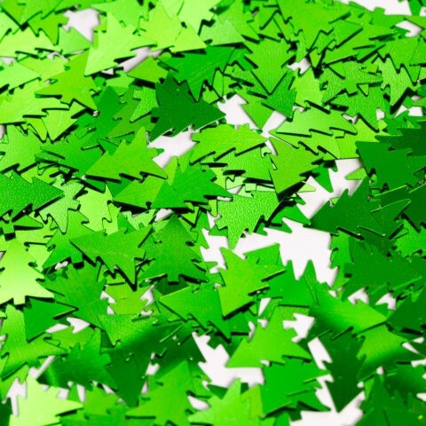 Table Confetti Green Christmas Trees – 14 Grams
