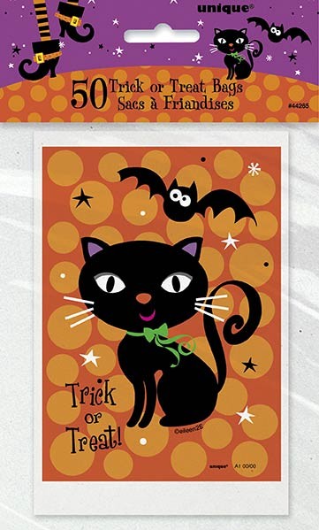 Spooky Boots Plastic Treat Bags 6"H x 4"W 50CT.