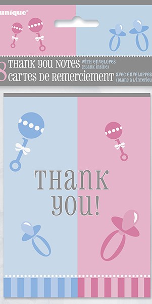 Gender Reveal Thank You Notes