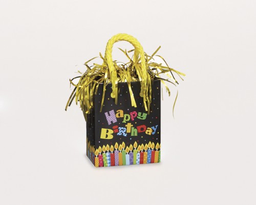 Giftbag Weight - Happy Birthday - (Box of 6)