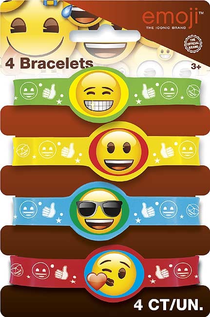 emoji Stretchy Bracelets - 4ct. - 12PK.
