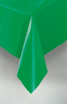Emerald Green Plastic Tablecovers 54"x108"
