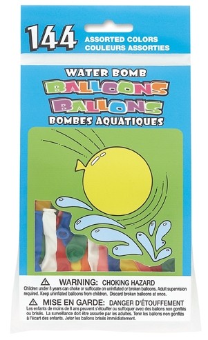 Colourful Water Balloons 144ct