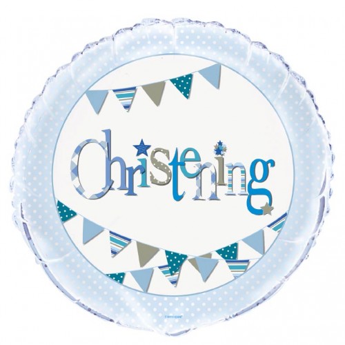 Christening Blue - 18" Foil Balloon