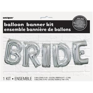 Balloon Banner Kit - BRIDE - (Air Fill Only)