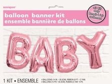 Balloon Banner Kit - BABY (Pink) - (Air Fill Only)