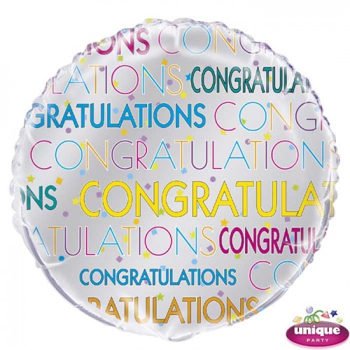 Congratulations 18" Foil Balloon