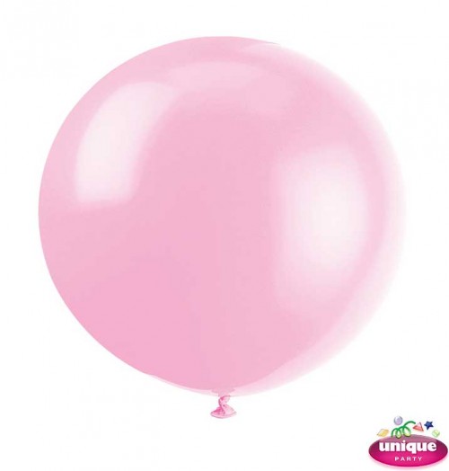 36" Powder Pink Premium Balloon - Bag of 6