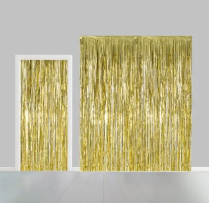 Party Curtain Flame Retardent Gold