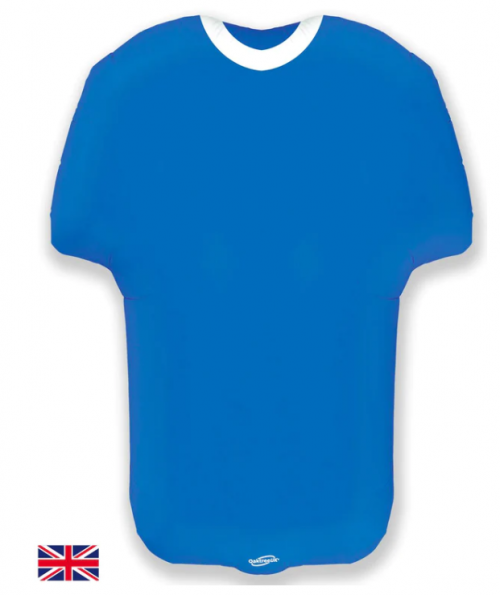 24" Sports Shirt Blue Metallic Super Shape Foil Balloon
