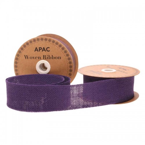 Purple Woven Ribbon (50mm x 10yds)