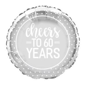 60th Anniversary - 18" Foil Balloon