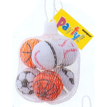 6 Sports Ball Yoyos Net Bag