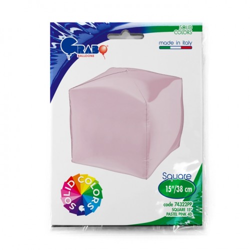 Pastel Pink 4D 15" Square GRABO